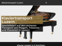 klaviertransport-luzern.ch Webseite Vorschau