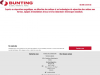 buntingmagnetics.fr Webseite Vorschau