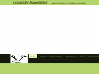 leinetaler-manufaktur.de Webseite Vorschau