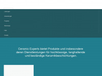 ceramic-experts.com Webseite Vorschau