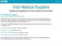 vitalmedicalsupplies.de Webseite Vorschau