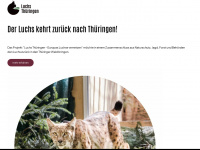 luchs-thueringen.de Webseite Vorschau