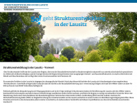 lausitz-strukturwandel.de Webseite Vorschau