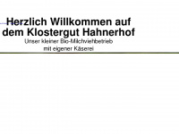 klostergut-hahnerhof.com Webseite Vorschau