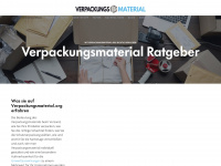 verpackungsmaterial.org Webseite Vorschau