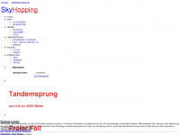 skyhopping.com Webseite Vorschau