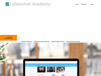 lebenslust-academy.de Webseite Vorschau