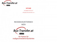 bus-transfer.at Webseite Vorschau