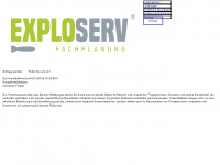 exploserv-fachplanung.com Webseite Vorschau