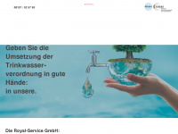 royalservice-trinkwasseranalytic.de Webseite Vorschau