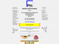 pill-nassvliestechnik.de Webseite Vorschau