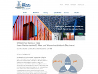 hess-sanitaer.de Webseite Vorschau