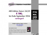 pygmalion-theater.at Webseite Vorschau