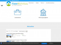 hasewohnbau.de Webseite Vorschau