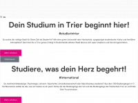 studier-in-trier.de Webseite Vorschau