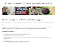 masorti-grundschule.de Webseite Vorschau