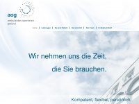 ao-gmuend.de Webseite Vorschau