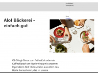 baeckereialof.de Webseite Vorschau