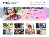 vhs-wiesental.de Webseite Vorschau