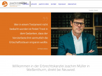 erbrechtskanzlei-joachim-mueller.de Webseite Vorschau