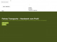 fehres-transporte.de Webseite Vorschau