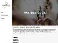 matthes-musik.de Webseite Vorschau