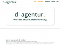 d-agentur.at Webseite Vorschau