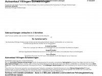 autoankaufvillingenschwenningen.de Webseite Vorschau