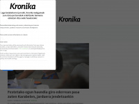 kronika.eus Webseite Vorschau