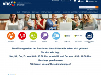 vhs-bruchsal.de Webseite Vorschau