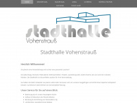 stadthalle-voh.de Webseite Vorschau