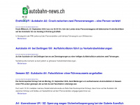 autobahn-news.ch Webseite Vorschau