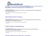 einbruch24.ch Webseite Vorschau