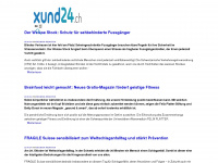 xund24.ch Webseite Vorschau