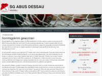 abusdessau-handball.de Webseite Vorschau