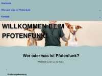 pfotenfunk.com Webseite Vorschau