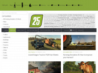 farmingsimulator25mods.com Webseite Vorschau