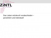 bestattungen-zintl.de Webseite Vorschau