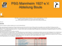 psg-boule.de Webseite Vorschau