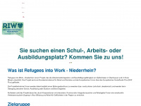 refugees-into-work.de Webseite Vorschau