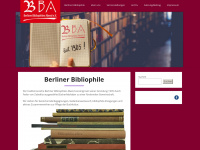 berliner-bibliophilen-abend.org Webseite Vorschau