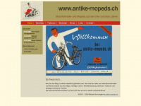 antike-mopeds.ch Webseite Vorschau