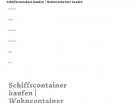 20ftschiffscontainer.com Webseite Vorschau