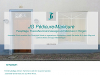 jg-pedicure.ch Webseite Vorschau