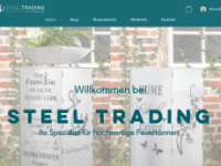 steel-trading.de Webseite Vorschau