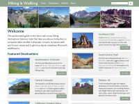 hikingwalking.com Webseite Vorschau