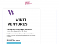 winti-ventures.ch Webseite Vorschau