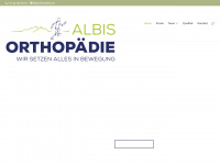 albis-orthopaedie.ch Webseite Vorschau