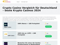 casino-krypto.de Webseite Vorschau