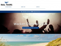 rail-tours.eu Webseite Vorschau